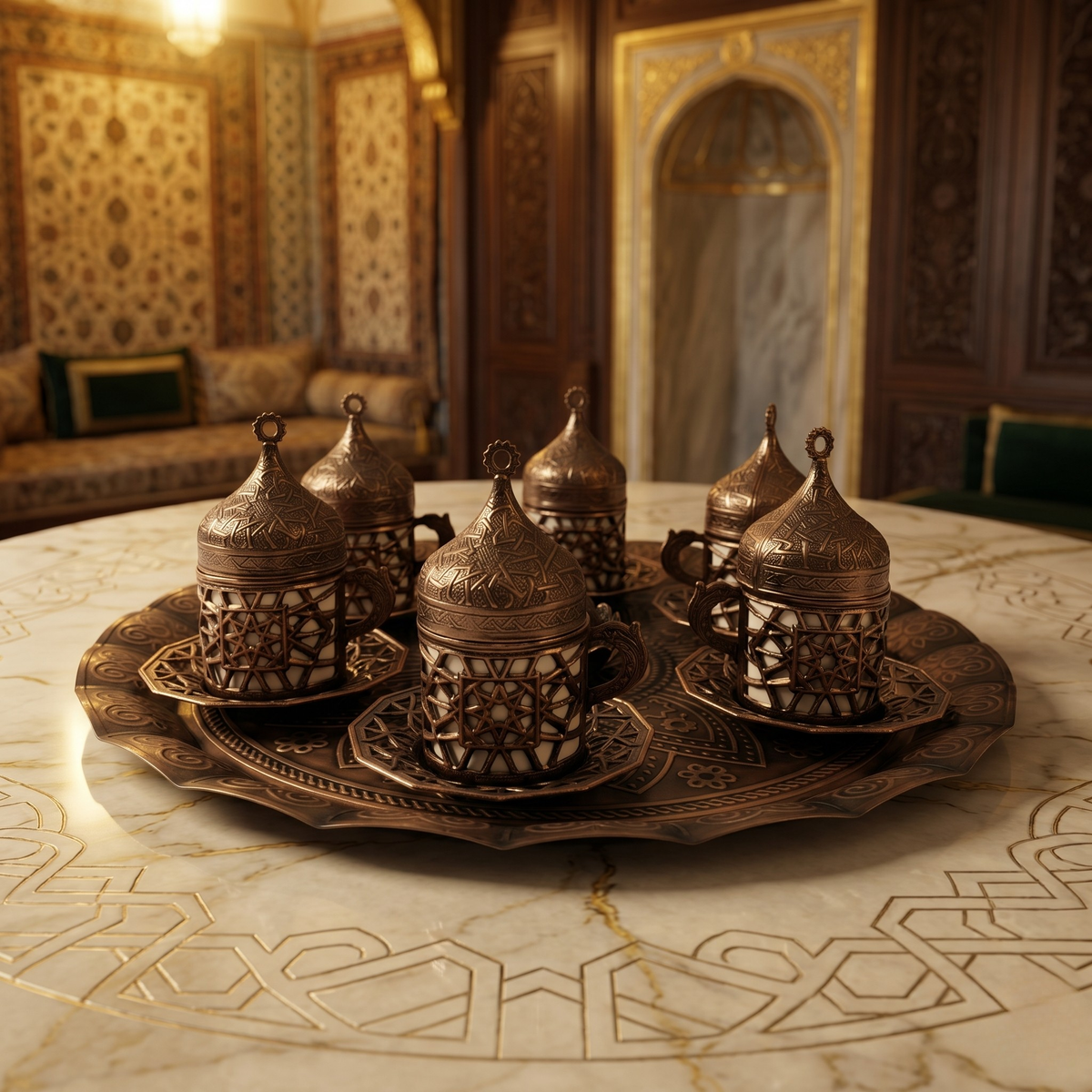 Sultan Serisi Kahve Takımı – 6 Kişilik