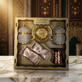 Osmanlı Desenli Lüks Türk Kahvesi Sunum Seti – Cezveli & Taş İşlemeli Özel Hediye Seti ☕✨